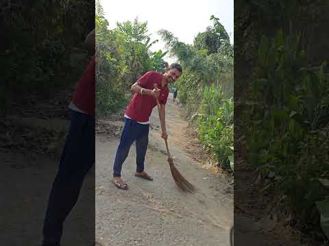 गांव में सफाई अभियान 🙏 #trending #bharat #1000subscribe #youtubeshorts #memes #comedy #funnymemes
