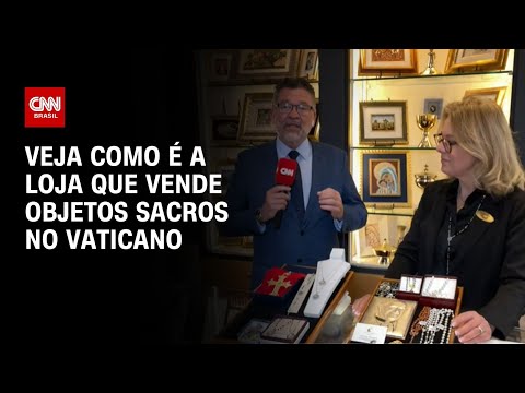 ​Veja como é a loja que vende objetos sacros no Vaticano | LIVE CNN