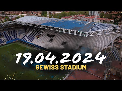 Gewiss Stadium renovation UPDATE 🏟🔥 Ecco i seggiolini in Curva Sud Morosini!