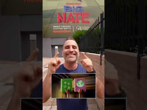 I’m the voice of Big Nate on Nickelodeon! Check out our big billboard 🧡🎙