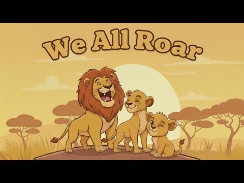Lion Song | We All Roar | Lion Family Song for Kids | Children's Song | English Song | 영어동요 | 어린이영어