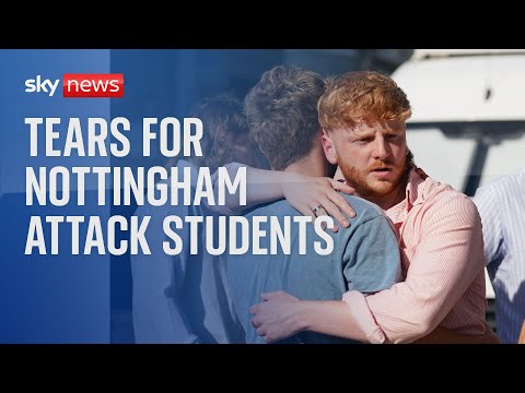 Nottingham attacks: Vigil held for students