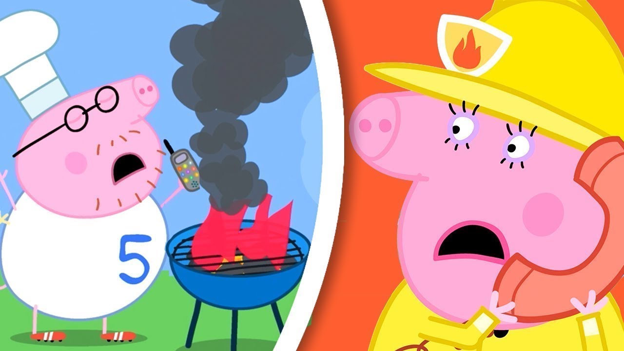 The Fire Engine 🚒 🐷 Peppa Pig Official Channel Family Kids Cartoons
