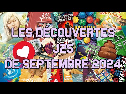 #J2S  - LES DÉCOUVERTES LUDIQUES DE SEPTEMBRE 2024