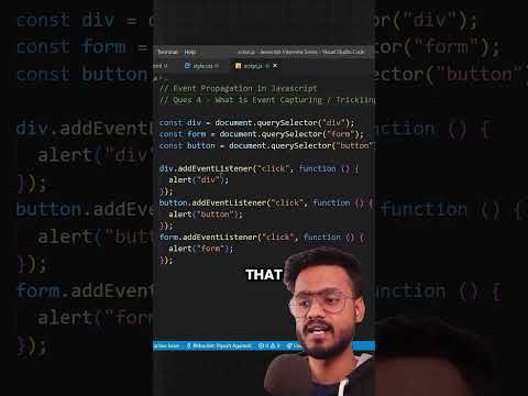Event Capturing in Javascript (Interview Question)