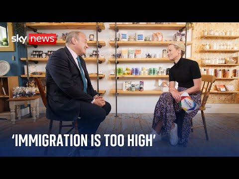 Leader interviews: Sir Ed Davey says immigration is 'too high' | Politics Hub