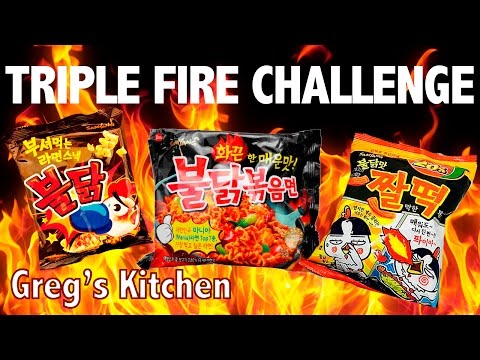 KOREAN FIRE NOODLE CHALLENGE - Greg's Kitchen - UCGXHiIMcPZ9IQNwmJOv12dQ