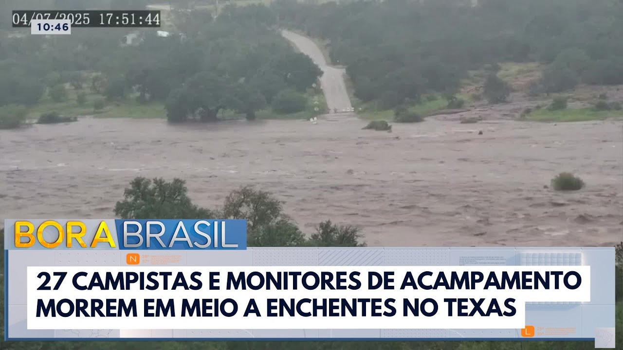 Enchente no Texas deixou 27 campistas e monitores do Camp Mystic mortos | Bora Brasil