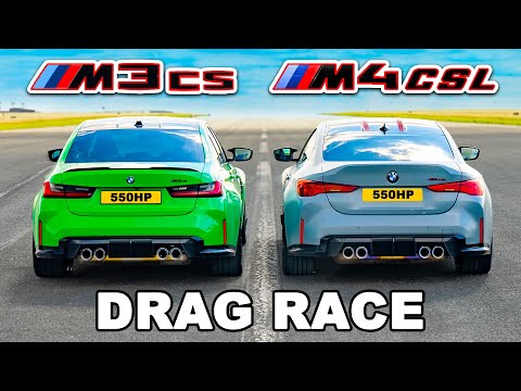 BMW M3 Cs vs BMW M4 CSL: Who Will Win in a Drag Race?