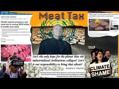 MEAT TAX to answer "The Human Question", stop "Overpopulation" | propaganda onslaught