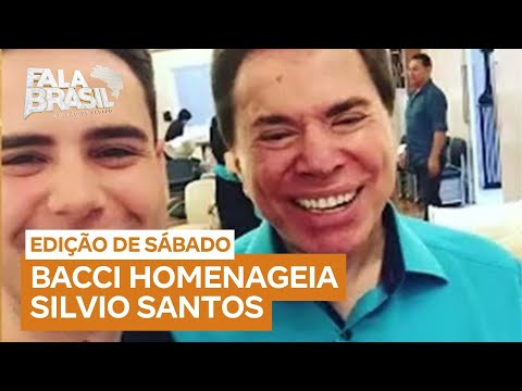 Bacci homenageia Silvio Santos: "Na televisão, foi um pai para mim"