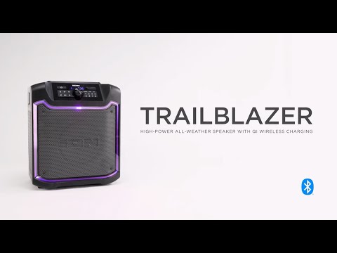 ION® Audio Trailblazer™ High-Power All-Weather Bluetooth®-Enabled Speaker with QI Wireless Charging