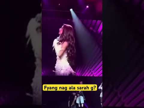 FYang smith nag Ala Sarah g sa kanyang concert