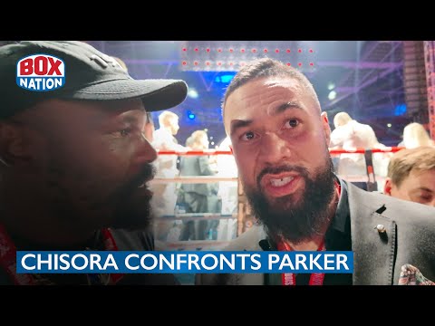 Derek Chisora CONFRONTS Joseph Parker In Heated Clash After Usyk-Dubois 2