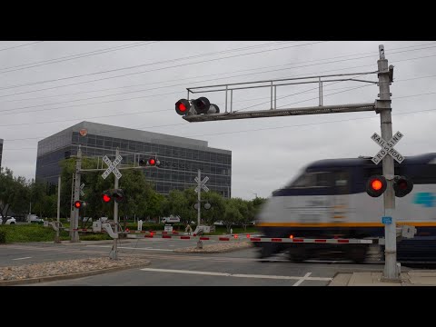 CDTX 2004 Amtrak Capitol Corridor 523 South | Great America Wy. Railroad Crossing, Santa Clara CA