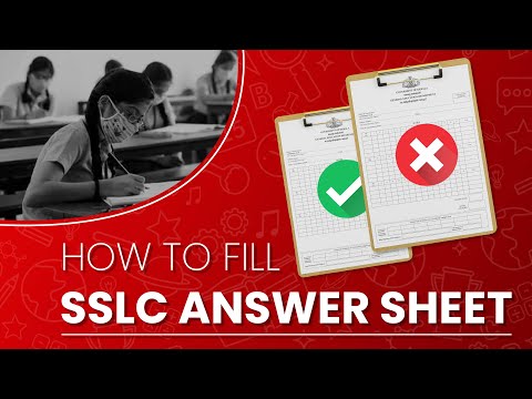 How To Fill SSLC Answer Sheet | Exam Winner Learning App