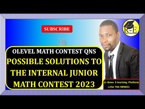 001 – OLEVEL MATH CONTEST – SOLUTIONS TO THE INTERNAL JUNIOR MATH CONTEST 2023 | FOR SENIOR 1 & 2