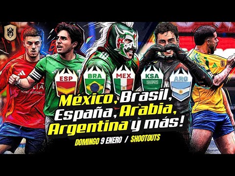 SHOOTOUTS clasificatorios y sorteo a cuartos de final: Mundial Kings League Nations Brasil 2026