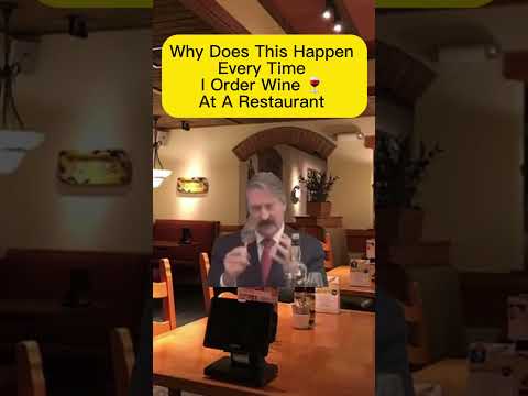 Why does this happen to me every time I order wine at a restaurant 🍷 #sillybilly #winelovers