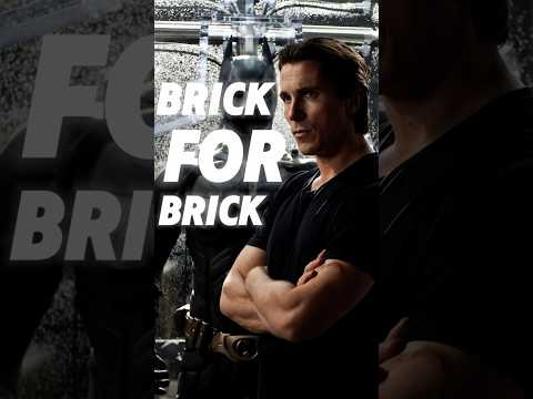 Brick For Brick🗿⚡|🔥Batman Begins – The Dark Rise of a Legend 🦇 #Batman #Shorts#christianbale