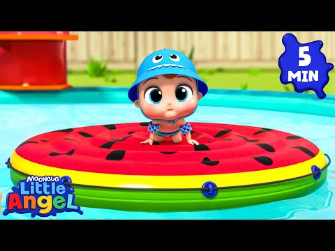 Learn To Swim Song | LITTLE ANGEL 😇 | Nursery Rhymes & Lullabies | Baby & Kids Songs