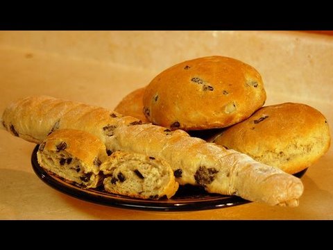 Moroccan Olive Bread Recipe - CookingWithAlia - Episode 66 - UCB8yzUOYzM30kGjwc97_Fvw