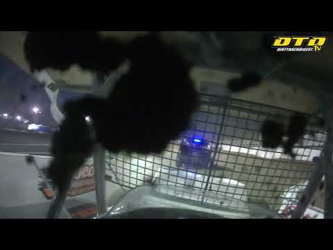 Super Dirt Week 54 Chris Crane Jr Helmet Cam - dirt track racing video image
