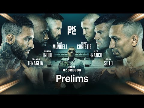 FRANCO TENAGLIA VS. TONY SOTO | BARE KNUCKLE FIGHTING CHAMPIONSHIP PRELIMS LIVE