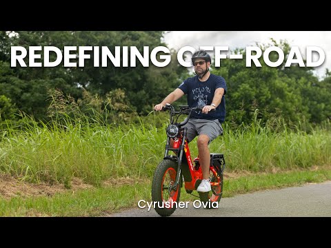 Redefining off-road cycling with ease, style, and power! #cyrusher #ebike #ovia