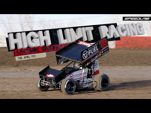 First Night on New Tires: High Limit Racing at Lakeside Speedway with Justin Sanders - dirt track racing video image
