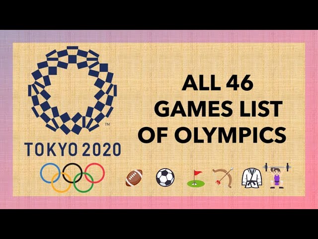 What Sports Will Be at the 2021 Olympics?