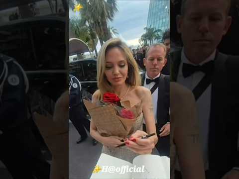 Gorgeous Angelina Jolie At <strong>Cannes</strong> F-Festival's RedCarpet 💘#angelina #jolie #shortsviral #shorts