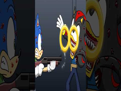 Sonic kills Zombie Shadow in slow motion! #sonicthehedgehog #shadowthehedgehog #halloween