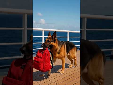 The German Shepherd and Bald eagle who saved the crew of a ship#dog#rescue #animals #automobile