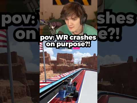 When the world record crashes on purpose! 😂