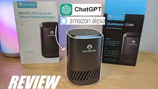 Vido-Test : REVIEW: Chatmaster Cube - World's First Dual-AI Smart Speaker Powered by ChatGPT 4.0 & Alexa?