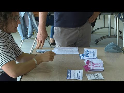 French general elections: counting begins at a polling station in Tulle | AFP