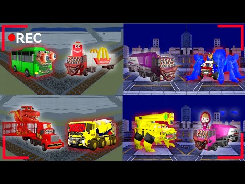 Compilation There's Horror Secret Place Pertamina Truck VS Mixer VS Tayo 😱 SAKURA SCHOOL SIMULATOR