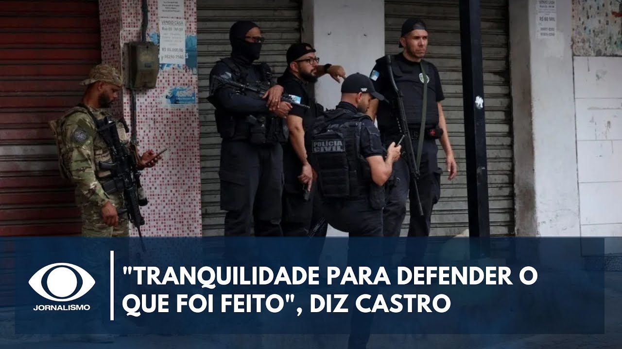 Tranquilidade para defender o que foi feito diz Cláudio Castro sobre operação  TV Online Tranquilidade para defender o que foi feito diz Cláudio Castro sobre operação