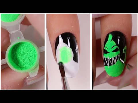 4 Spooky Halloween Character Designs 👻 New Nail Art 2022