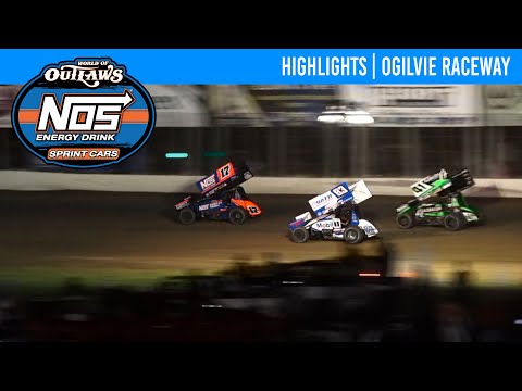 World of Outlaws NOS Energy Drink Sprint Cars | Ogilvie Raceway | June 8, 2024 | HIGHLIGHTS - dirt track racing video image