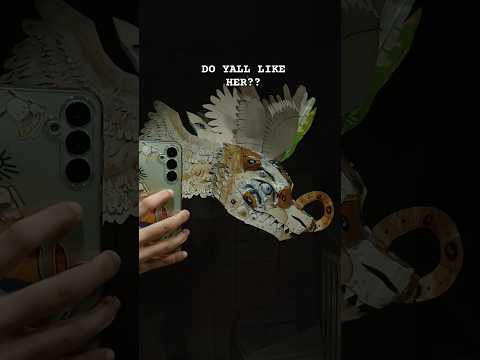 Dragon puppet process!!! :) #roadto2k #dragonpuppets #paperart #dragonpuppet #fyp #art