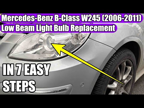 Come sostituire la lampadina del faro anteriore della Mercedes Classe B W245