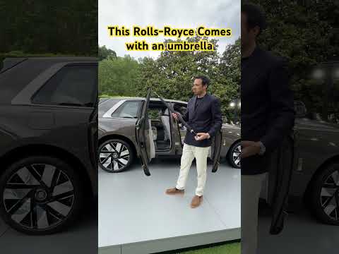 This Rolls-Royce comes with an umbrella