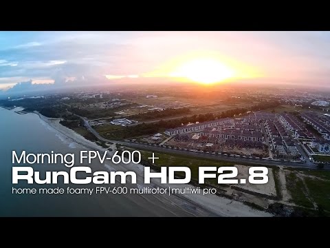 RUNCAM HD F2.8 lens - Morning flight on FPV-600 foamy quadcopter - UC7jd-JN3RitkYxALS7ZOnhA