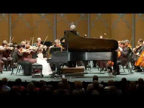Emily Bear (age 6) Mozart Piano Concerto No.23, K.488 - from the Vault!