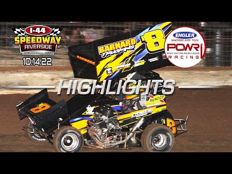 10.14.22 POWRi Outlaw Micro Sprint League Highlights from I-44 Riverside Speedway - dirt track racing video image