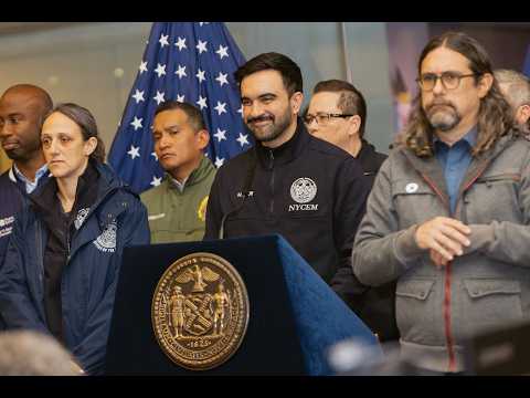 Mayor Mamdani Holds Press Conference to Provide Weather Updates