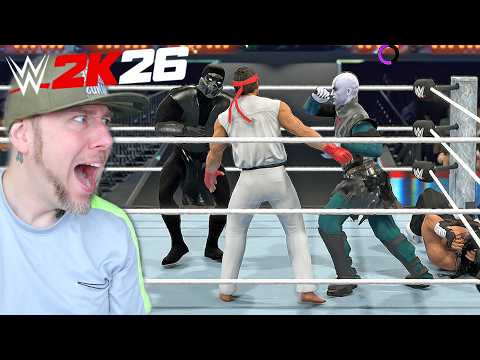 WWE 2K26 ROYAL RUMBLE MORTAL KOMBAT vs STREET FIGHTER
