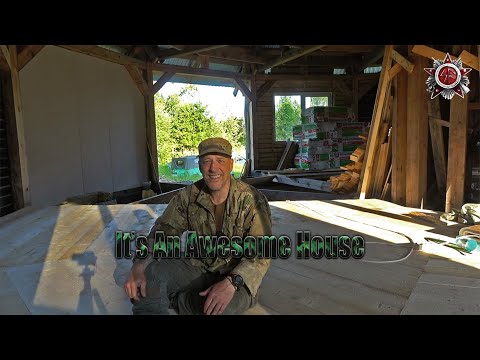 Building A House In The Backwoods | A House With 12 Sides Is "Fun" To Build